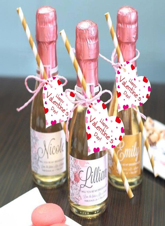 joycraft 50Pcs Valentine's Day Gift Tags with String, 2.36 Inch Happy Valentine's Day Paper Hangtags, Heart Valentine Gift Tags for Gift Wrap, Bags, DIY Craft - Image 4